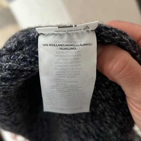 Grey/Blue Wool Muji Hat - Picture 4 of 7